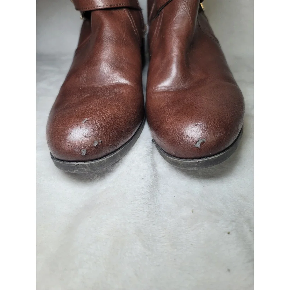 Unisa Tall Riding Boots Equestrian Vegan Leather Knee High Size 7.5 M English